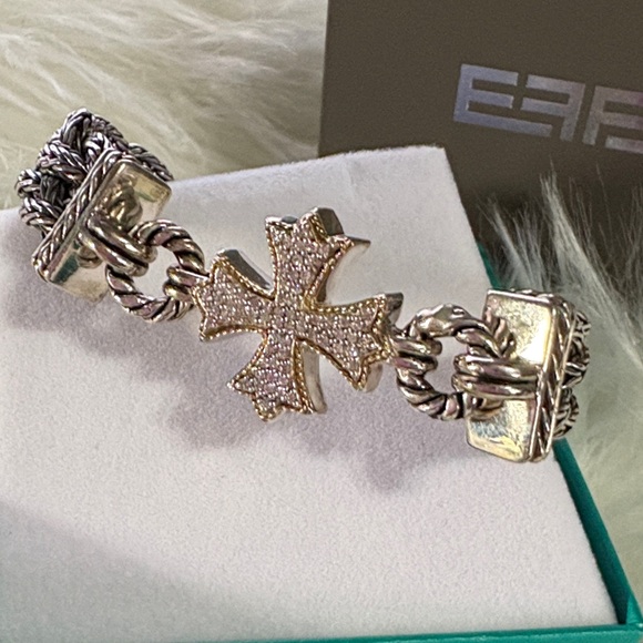 Effy Silver Bracelet with Cross Design - Picture 3 of 15
